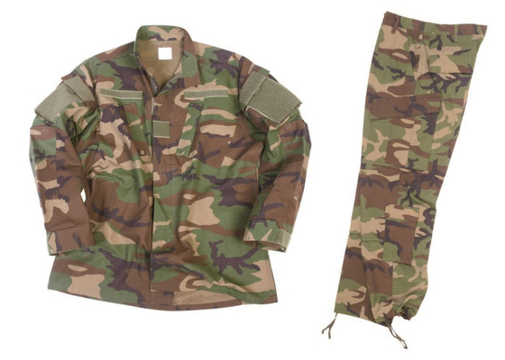 Pileli Geri Askeri Kamuflaj Kıyafeti, Kol Cebi ile Çöl Kamuflaj Üniforma