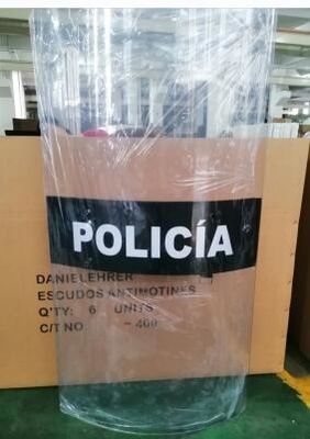 Anti-İsyan Polisi kalkanı polis kalkanı, şeffaf polikarbonat kalkanı