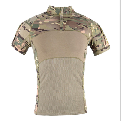 Askeri Taktik Giyim CP CAMO %100 Pamuk Gömlek Yuvarlak Boyun askeri ordu gömlek