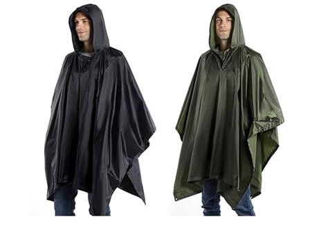 Askeri Yağmur Cape Taktiksel Açık Hava Yağmur Cape Poncho çok amaçlı poncho