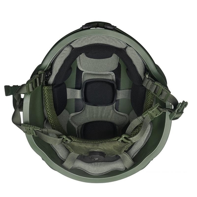 Çarpışma Direnci Balistik Koruma / Su geçirmez Özellikler ile Siyah Taktiksel Balistik Kask