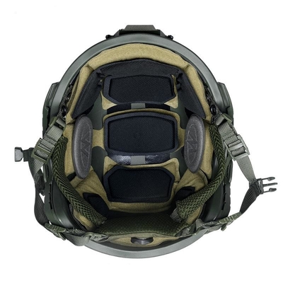 Güç Aramid lifleri Balistik Savaş Kask Kurşun geçirmez Anti parçalanma Özel Renk