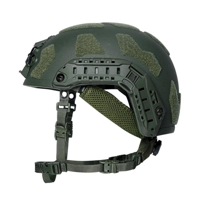 Güç Aramid lifleri Balistik Savaş Kask Kurşun geçirmez Anti parçalanma Özel Renk