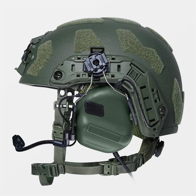 Güç Aramid lifleri Balistik Savaş Kask Kurşun geçirmez Anti parçalanma Özel Renk