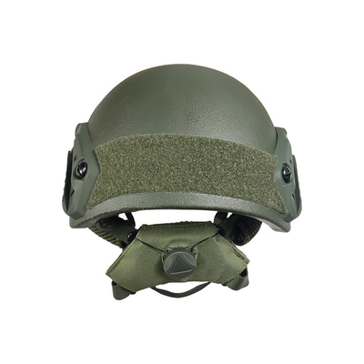 0.13m2 Koruyucu Bölge Taktiksel raylı ve ek özelliklere sahip güvenlik kask malzemesi