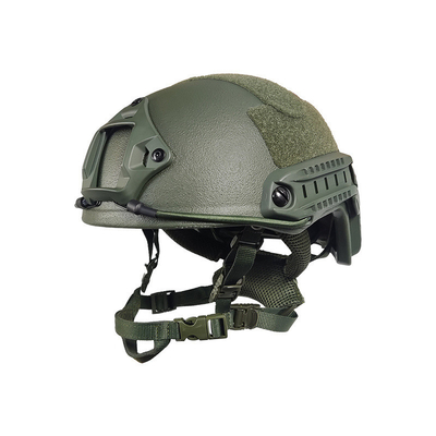 0.13m2 Koruyucu Bölge Taktiksel raylı ve ek özelliklere sahip güvenlik kask malzemesi