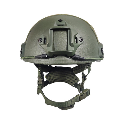 0.13m2 Koruyucu Bölge Taktiksel raylı ve ek özelliklere sahip güvenlik kask malzemesi