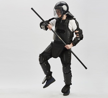 2024 Yeni Tam Savunma Siyah Sert Alev Geri Dayanıcı Anti Hit Suit Güvenlik Suit