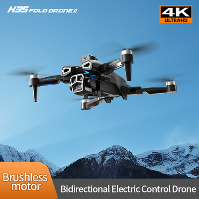 Profesyonel 4K HD ESC Çifte Kamera Mini Drone H35 fırçasız Optik Akış WIFI Quadcopter Engelleme Uzak