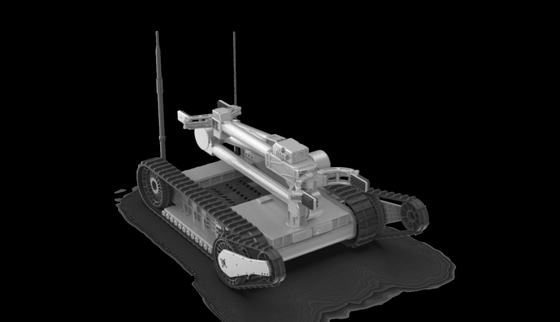Uzaktan kumandalı izlenen patlayıcı patlama robotu, tüm arazi patlayıcı patlama aracı