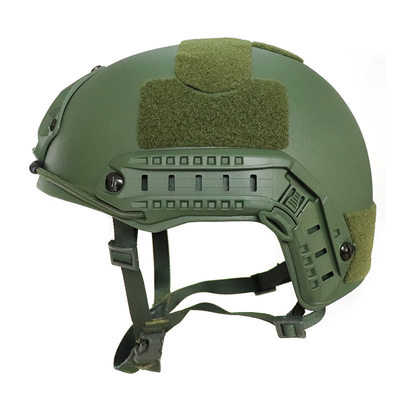 Hızlı Kask NIJ IIIA Balistik Kevlar taktik balistik Büyük Boyutlu Yüksek Kesimli Ordu Yeşil Kask