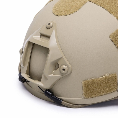 FAST Balistik Kask NIJ IIIA Balistik Koruyucu Başlık Kevlar Taktiksel Büyük Boyutlu Yüksek Kesimli Khaki Kask