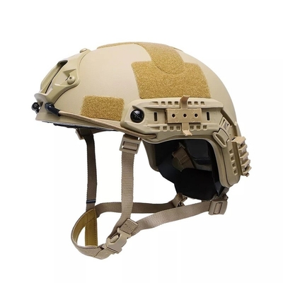 FAST Balistik Kask NIJ IIIA Balistik Koruyucu Başlık Kevlar Taktiksel Büyük Boyutlu Yüksek Kesimli Khaki Kask