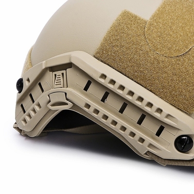FAST Balistik Kask NIJ IIIA Balistik Koruyucu Başlık Kevlar Taktiksel Büyük Boyutlu Yüksek Kesimli Khaki Kask