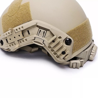 FAST Balistik Kask NIJ IIIA Balistik Koruyucu Başlık Kevlar Taktiksel Büyük Boyutlu Yüksek Kesimli Khaki Kask