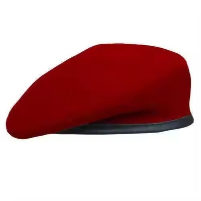 En kaliteli taktiksel ayarlanabilir gümüş rozetli özel yün beret