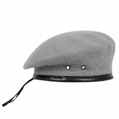En kaliteli taktiksel ayarlanabilir gümüş rozetli özel yün beret