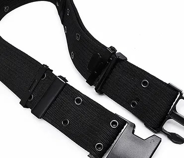 Siyah Hızlı Çıkarma Dış Su geçirmez PP Özel Webbing Erkekler İçin Taktiksel Kuşak Taktiksel Eğitim Açık Hava Sporları Ve Turizm