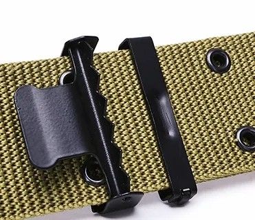 Khaki Su geçirmez Hızlı Çıkışlı PP Webbing Kemeri Dışarıda Eğitim ve Tur için Taktiksel