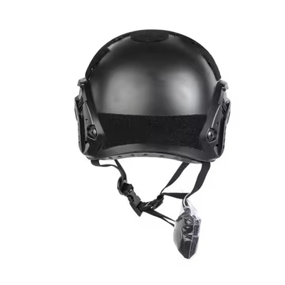 Taktiksel eğitim için camlı dayanıklı siyah taktiksel koruyucu kask