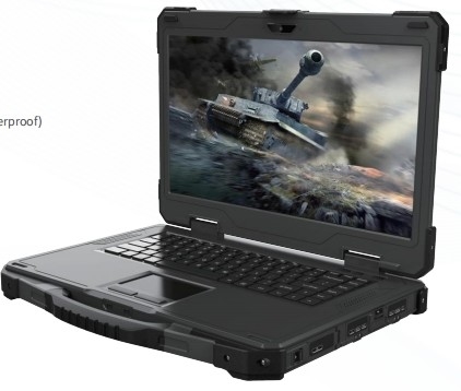 Askeri notbook, 14 inçlik tek ekranlı portatif dizüstü bilgisayar