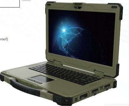 Askeri notbook, 14 inçlik tek ekranlı portatif dizüstü bilgisayar