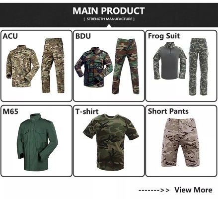 6 Renk Çöl Üniforma BDU Taktik Askeri Ekipman Nefes Alabilir