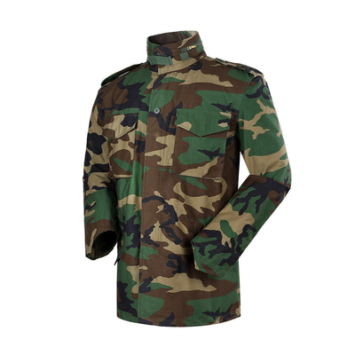 Zeytin Yeşili M65 Askeri Taktik Giyim Çıkarılabilir Başlık OEM Kamuflaj