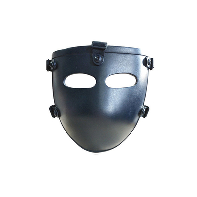 Siyah Tam Yarım Kurşun Geçirmez Yüz Maskesi NIJ IIIA 9mm Balistik